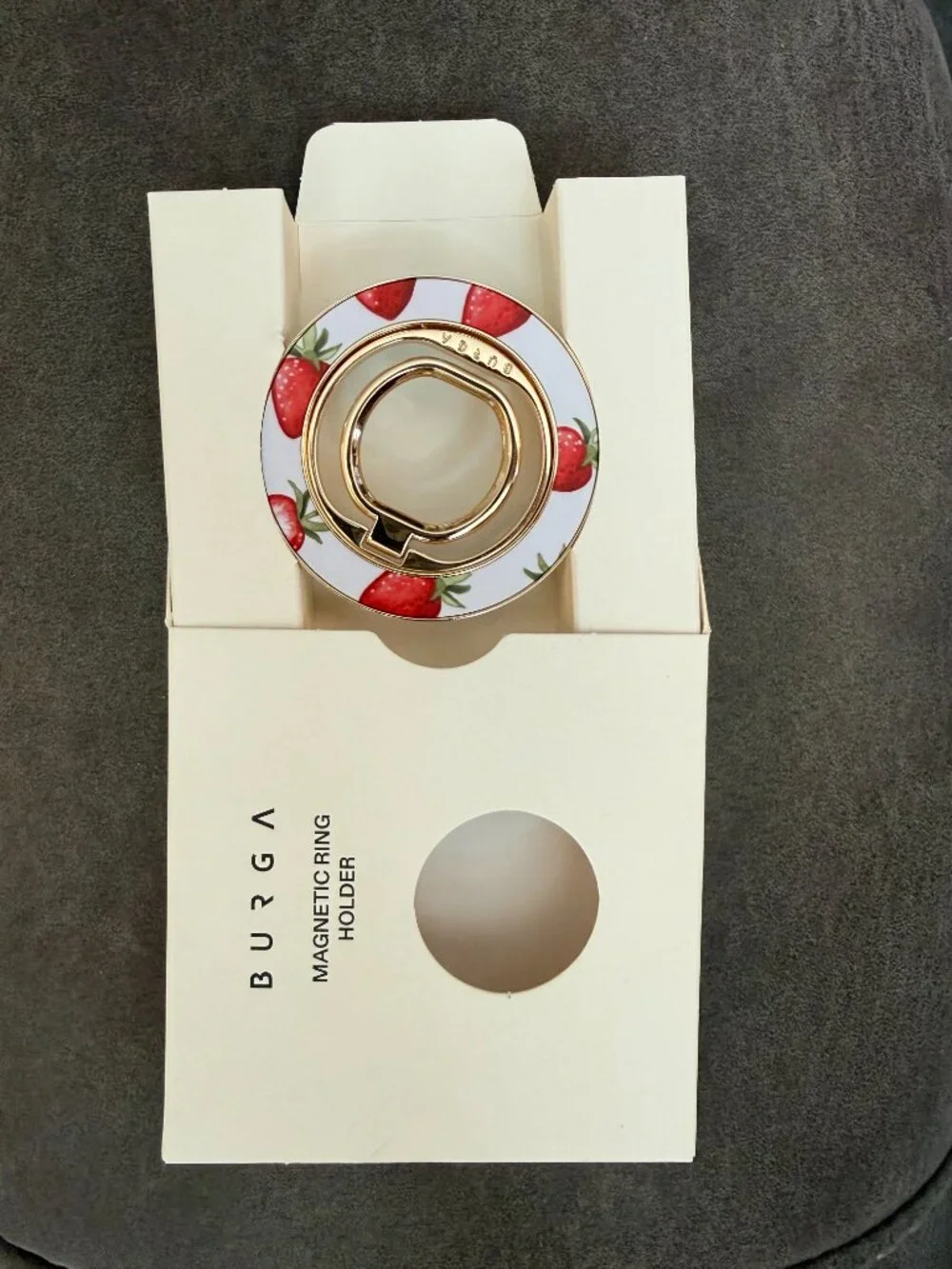 BURGA iPhone 16 Pro phone case and magnetic ring holder